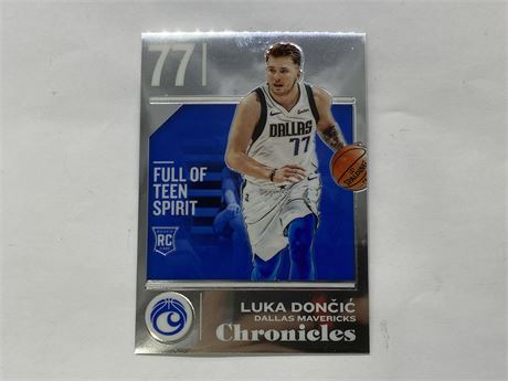 LUKA DONCIC CHRONICLES ROOKIE CARD