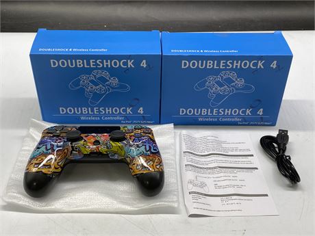 2 PS4 DOUBLESHOCK 4 WIRELESS CONTROLLERS