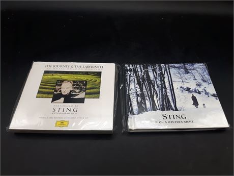 COLLECTION OF 2 STING DELUXE EDITION MUSIC CDS - MINT CONDITION