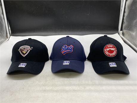 3 NEW OHL/WHL HATS