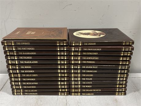 26 OLD WEST HARDCOVER BOOKS & MASTER LIST