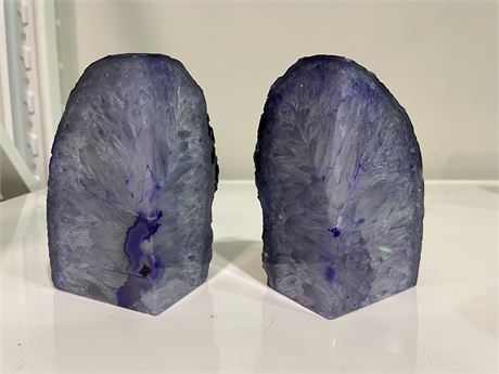 AGATE BOOK ENDS