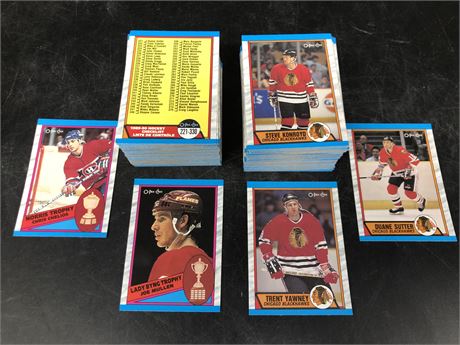 LOT OF 1989 O.P.C NHL CARDS