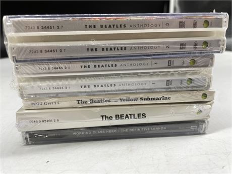 5 SEALED BEATLES CDS