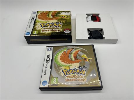 (RARE FRENCH ONLY VERSION) POKÉMON HEARTGOLD - NDS COMPLETE W/BOX