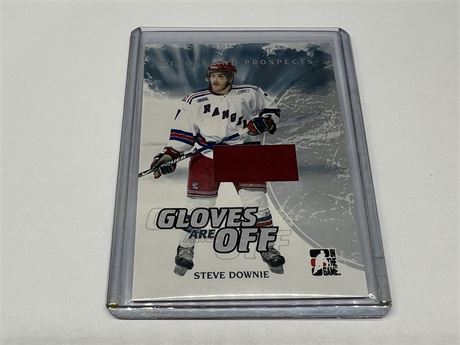 2007/08 STEVE DOWNIE IN THE GAME WORLD JR JERSEY CARD 1 OF 70