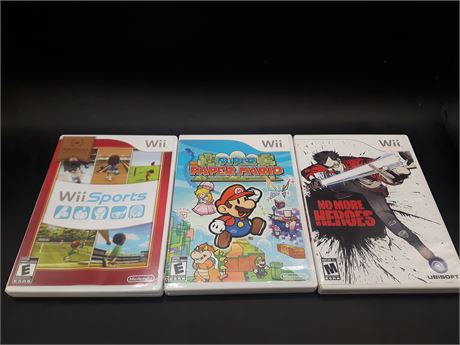 COLLECTION OF WII GAMES - VERY GOOD CONDITION - WII