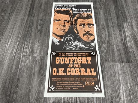 CLASSIC VINTAGE MOVIE POSTER - GUNFIGHT AT THE OK CORRAL