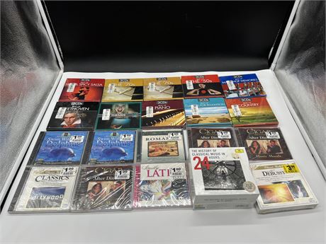 20 SEALED CD / CD SETS