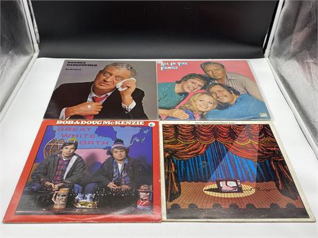 4 COMEDIAN RECORDS - VG+