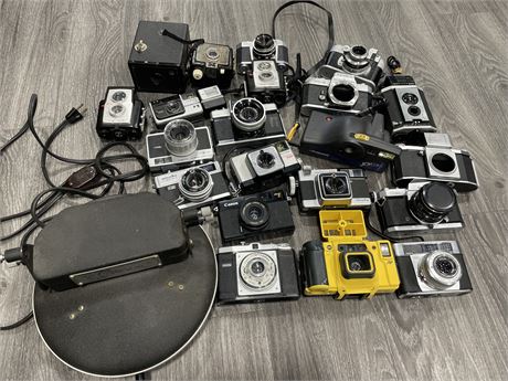 LARGE LOT OF CAMERAS