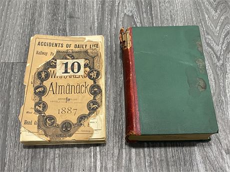 (2) ANTIQUE BOOKS - WHITAKER’S ALMANAC 1887 & 1900