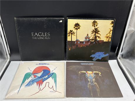 4 EAGLES RECORDS - (VG)