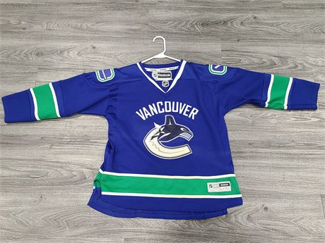 OFFICIAL LICENSED REEBOK VANCOUVER CANUCKS JERSEY YOUTH L/XL