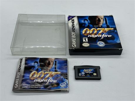 007 NIGHTFIRE - GAMEBOY ADVANCE COMPLETE W/BOX & MANUAL - EXCELLENT CONDITION