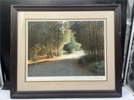 KEN DARBY PATH TO THE MEADOW LIMITED EDITION SIGNED COLOUR LITHOGRAPH WITH COA