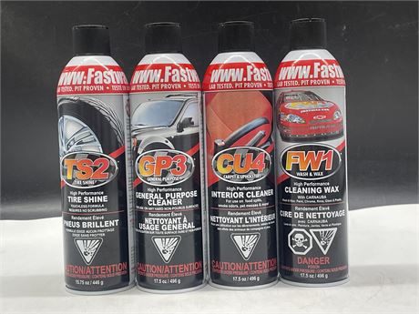 LOT OF 4 CAR CLEANING SPRAYS