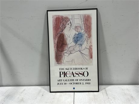 FRAMED PICASSO POSTER (21”x35”)
