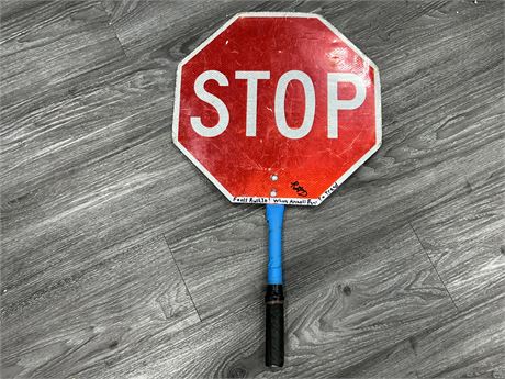 STOP / SLOW TRAFFIC SIGN