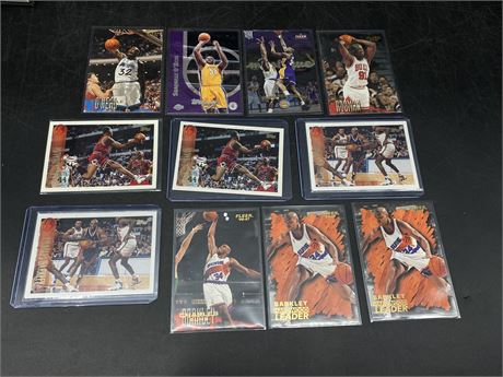 11 NBA CARDS (Rodman, SHAQ, Barkley)
