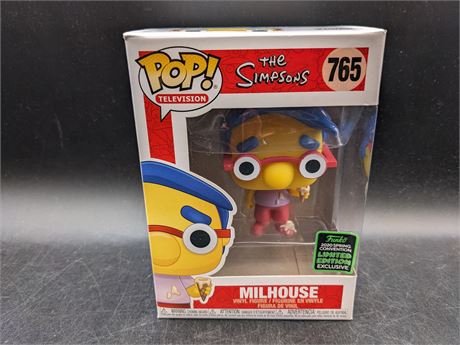 HIGH VALUE - THE SIMPSONS - MILHOUSE - FUNKO 2020 SPRING CONVENTION