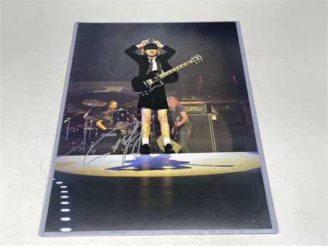 ANGUS YOUNG AC/DC SIGNED PICTURE 11”x14”