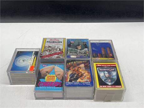 7 VINTAGE CARDS SETS - ROBOCOP, HOME ALONE 2, CONEHEAS AND ECT