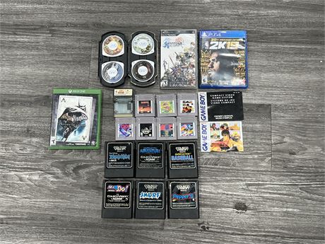 LOT OF GAMEBOY, COLECO VISION, PSP GAMES & ECT