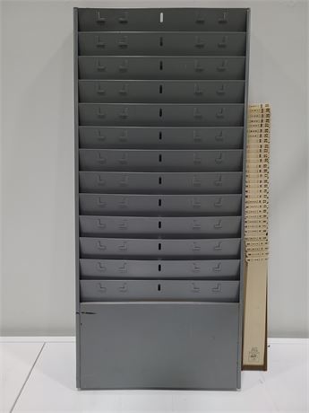 WALL MOUNT FILE HOLDER WITH FILE SORTER