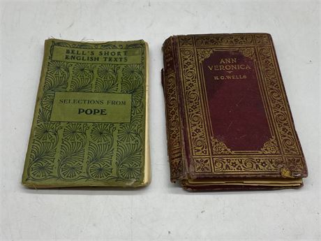2 ANTIQUE BOOKS - 1 DATED 1914