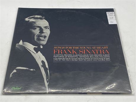 ORIGINAL 1967 US PRESS FRANK SINATRA - SONGS FOR THE YOUNG AT HEART 2LP - VG+