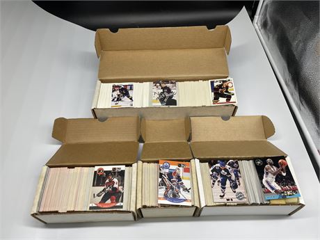 4 BOXES MOSTLY 90’s HOCKEY - SOME 95’ BASKETBALL