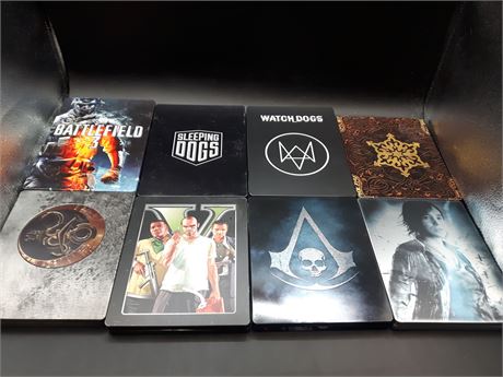 COLLECTION OF STEELBOOK COLLECTORS GAMES - VERY GOOD CONDITION