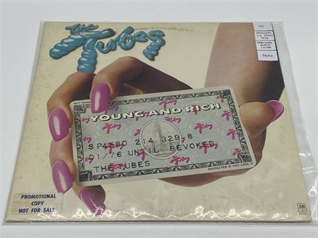 ORIGINAL US PRESS 1976 PROMO COPY THE TUBES - YOUNG & RICH - VG