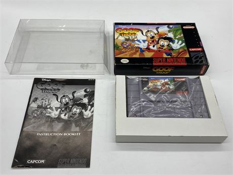DISNEY’S GOOF TROOP - SNES COMPLETE WITH BOX & MANUAL - EXCELLENT CONDITION
