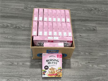 20 NEW BOXES OF MORNING MUSELI CEREAL - EXP: SEPT 02 / 2023
