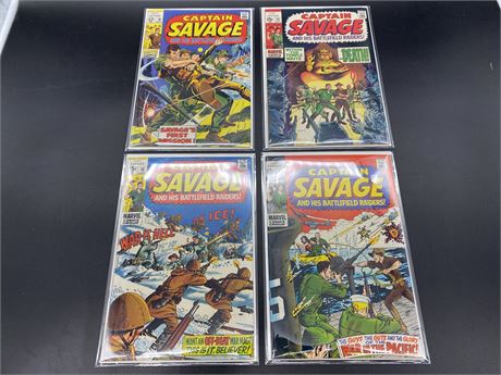 4 CAPT. SAVAGE COMICS