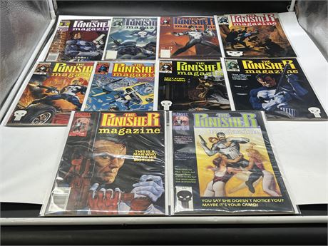 10 PUNISHER COMIC MAGS