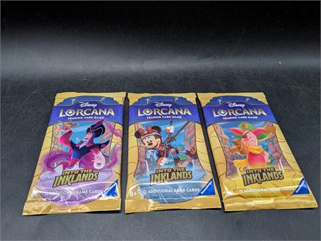 SEALED - DISNEY LORCANA INTO THE INKLANDS BOOSTER PACKS