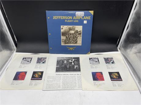 JEFFERSON AIRPLANE - FLIGHT LOG 1966-1976 2LP WITH ORIGINAL INNER SLEEVE - VG+