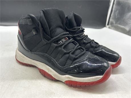 JORDAN 11 RETRO ‘BREDS’S - SIZE 5.5 YOUTH - AUTHENTICITY UNKNOWN