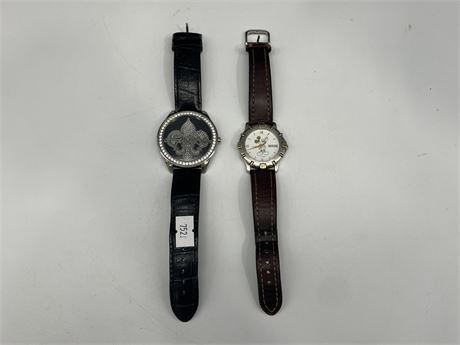 2 WATCHES (GUESS / MICKEY MOUSE - BOTH NEED BATTERIES)