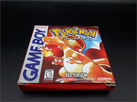 POKEMON RED - GAMEBOY - WITH BOX/MANUAL