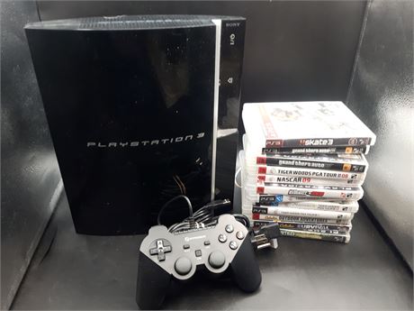 PLAYSTATION 3 CONSOLE WITH GAMES - VERY GOOD CONDITION
