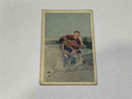1952/53 JAMES MCFADDEN PARKHURST CARD