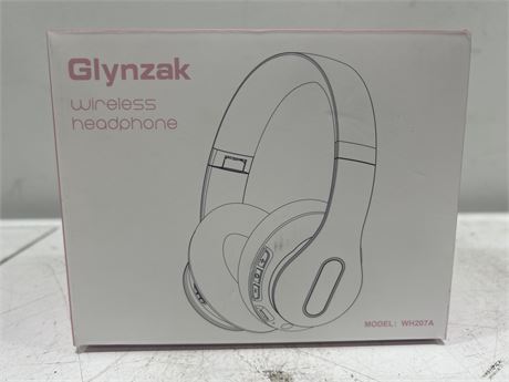 GLYNZAK WIRELESS HEADPHONES NEW IN BOX