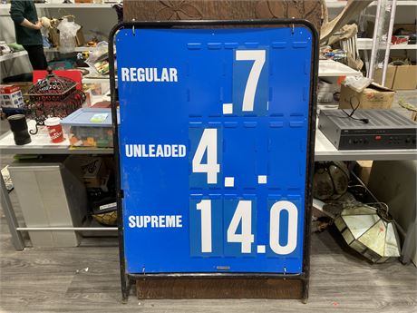 HEAVY METAL GAS STATION SIGN (57’ x 39’)