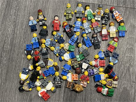 55 GENUINE LEGO MINIFIGURES