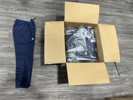 30 NEW FIRST STAR APPAREL NAVY ATHLETIC PANTS (SIZE YS10 YL20)