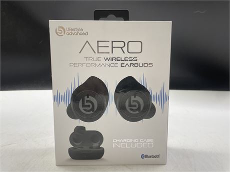 (NEW) AERO TRUE WIRELESS PERFORMANCE EARBUDS WITH CHARGING CASE